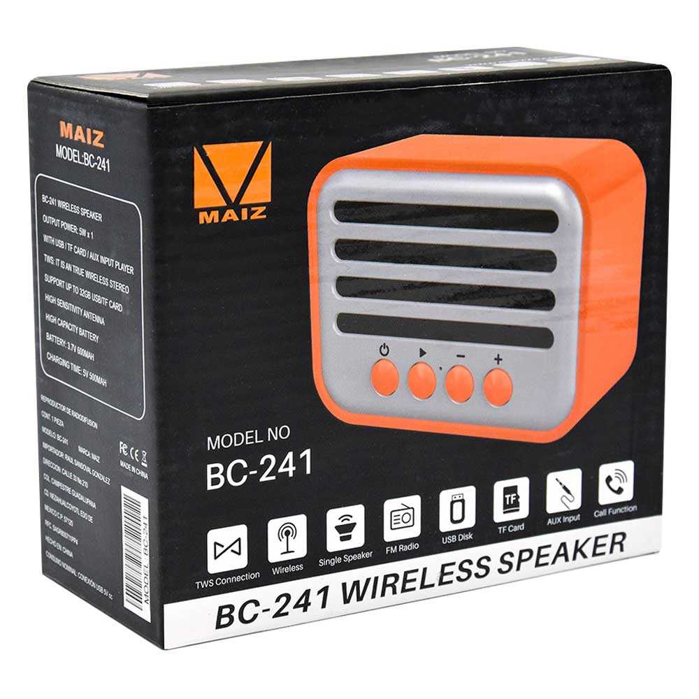 Bocina Maiz Wireless Speaker Fm Usb Tf Card Aux Bc Joinet