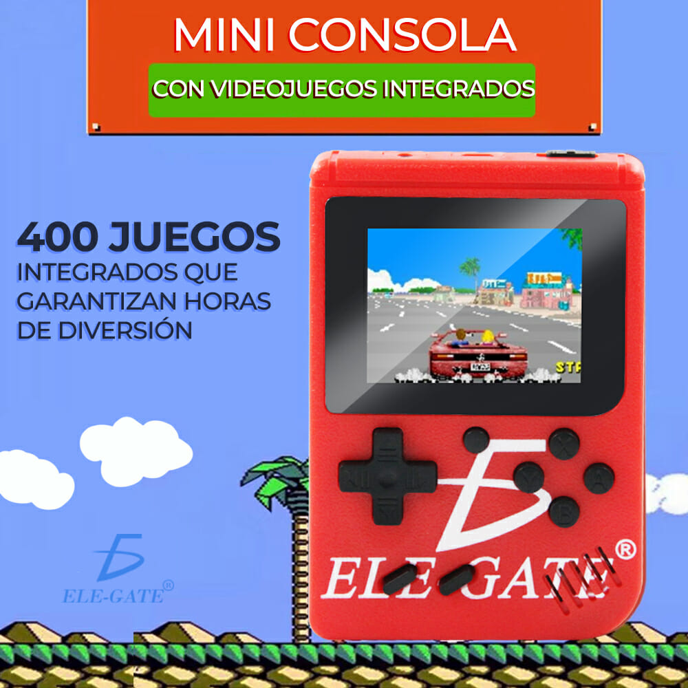 Consola game boy retro portátil con 400 Juegos
