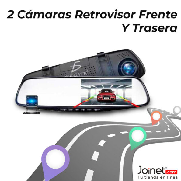 Camara De Carro Auto Coche Para Grabar Delantera Y Trasera Vision Nocturna  NEW 