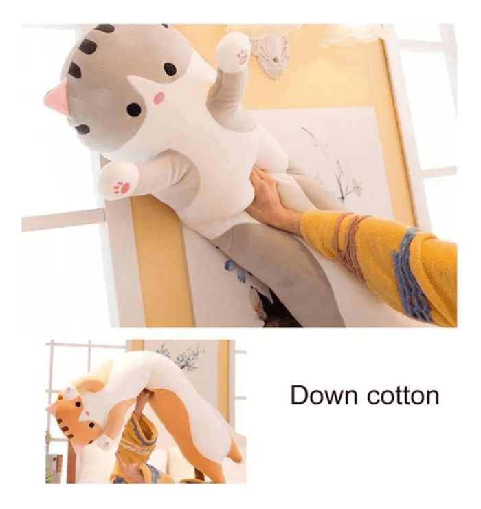 gatos de peluche algodon