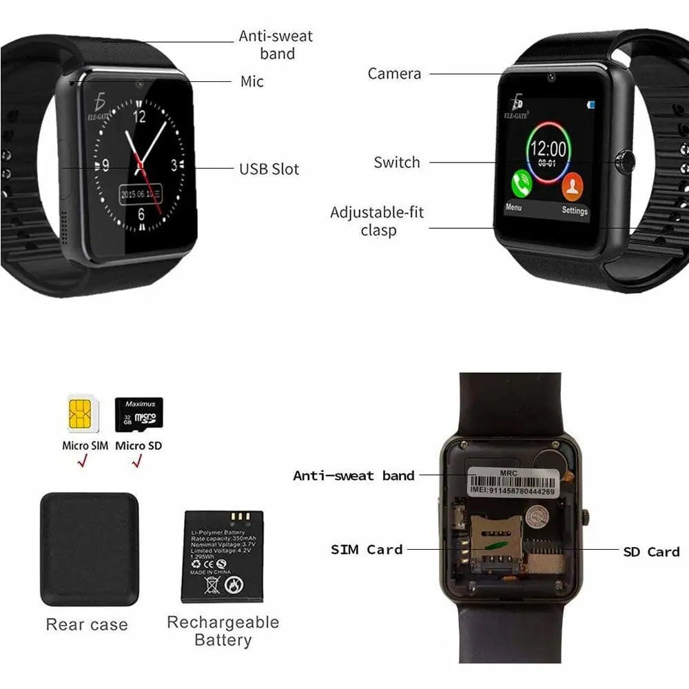 Smart watch A1 inteligente con bluetooth 