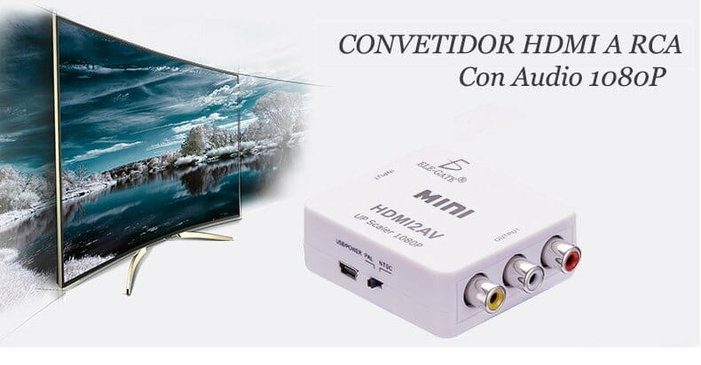 convertidor hdmi a rca 1080p