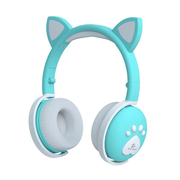 Audífonos diadema bluetooth con orejas de gato, variedad de