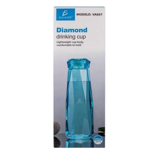 3 vasos cristal agua Diamond