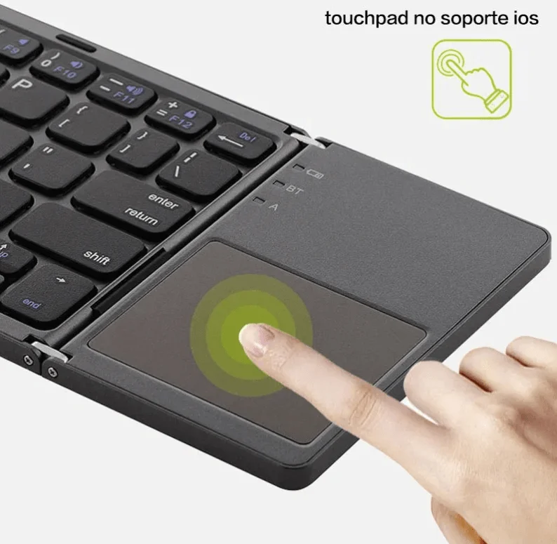 teclado bluetooth para celular touchpad