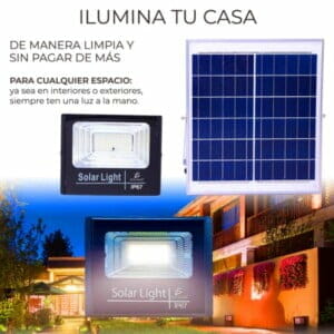 Reflector led 25w con panel solar