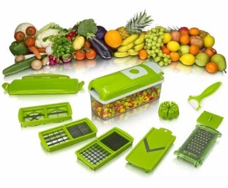  SUBTEL - Cortador de frutas 2 en 1 para verduras y verduras con  espiral : Hogar y Cocina