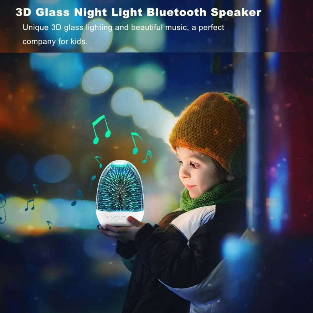 Lámpara bocina bluetooth touch de colores