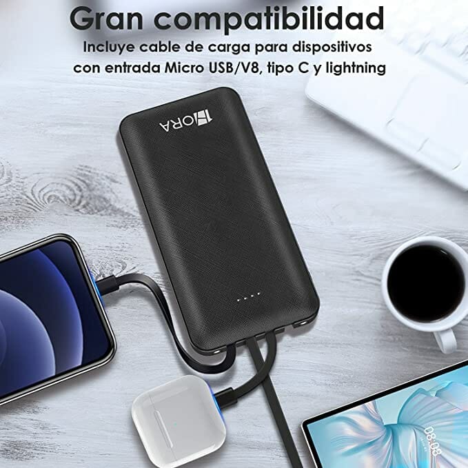Bateria Portatil Powerbank 1Hora Carga Rapida 10000Mah / USB V8 / Tipo C /  Lightning  #1 en México +500 reseñas positivas – FixOEM :Repuestos  Celular+ Micro Electrónica