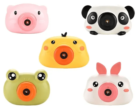 Cámara de burbujas para niños en forma de animales, bubble toys, variedad  de diseños / zj-0672