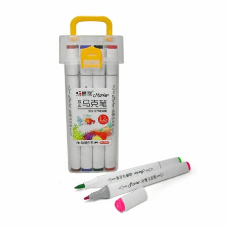 Estuche 24 plumones marcadores touch doble punta de colores / c5-046-1 /  marker 24pcs