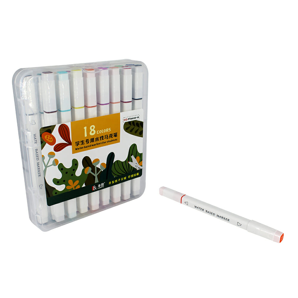 Estuche con 24 plumones de colores en forma de lápiz / 879-24 – Joinet