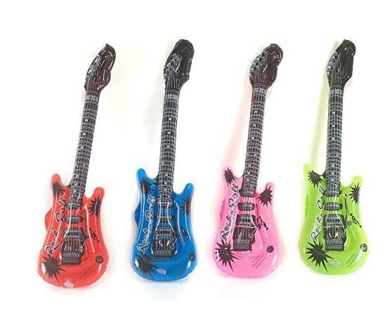 Guitarra inflable variedad de colores