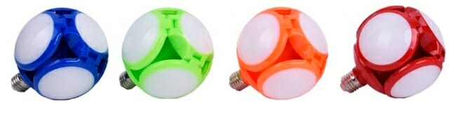 Lámpara led multicolor con forma de balón