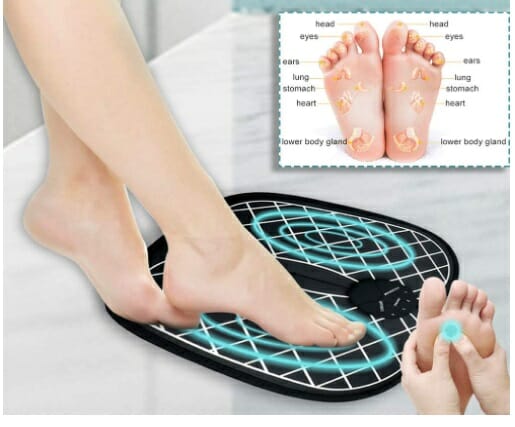 Tapete masajeador de pies con control