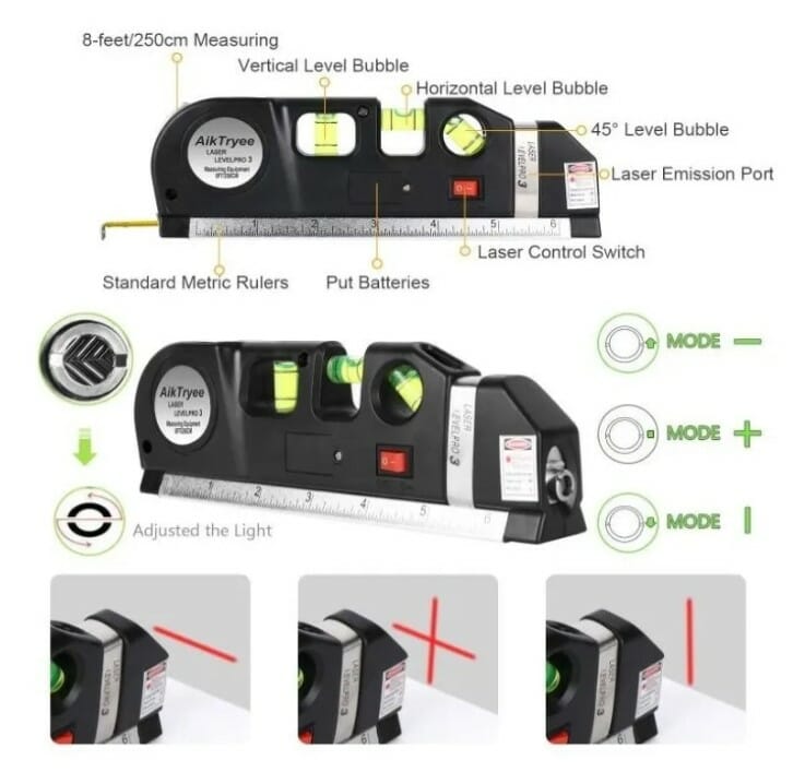 Flexómetro laser pro3