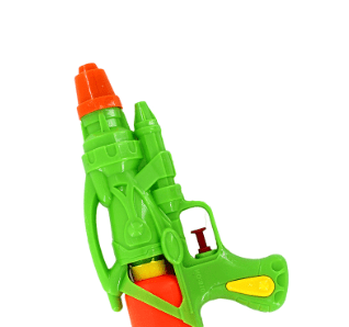 pistola de agua verde de plástico