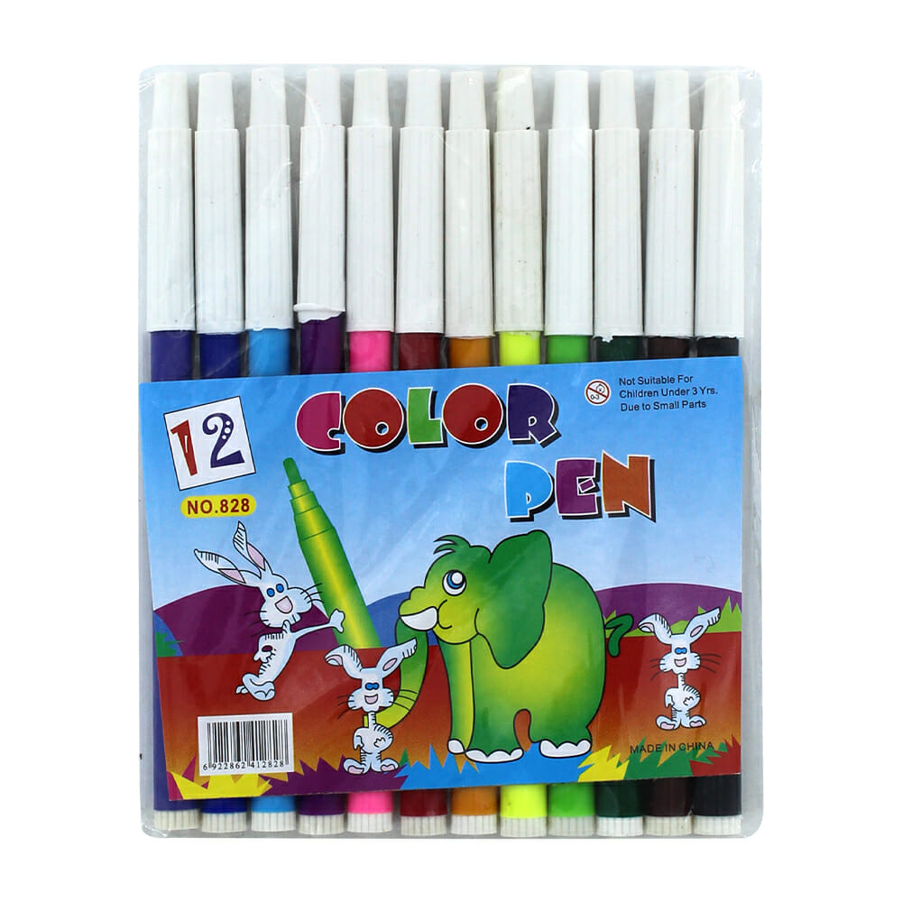 Estuche de diseño con 12 plumones de colores / sc-902 / c-283-31 / y-a54 –  Joinet