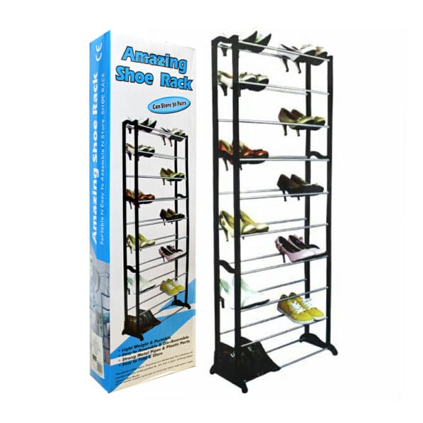 Organizador amazing shoe rack metálico de 10 niveles para zapatos
