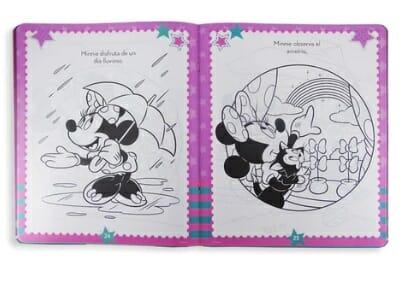 Libro mágico para colorear con diseño de minnie mouse