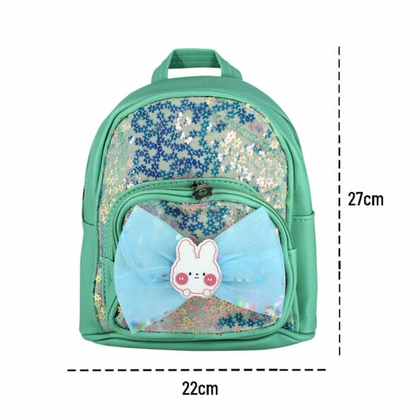 Mochila pequeña para niña con estampado de flores tornasol + moño con  conejo sk-258 / R0X294 – Joinet