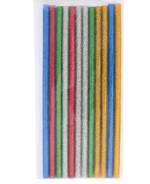 Varas de silicón con brillantina variedad de colores