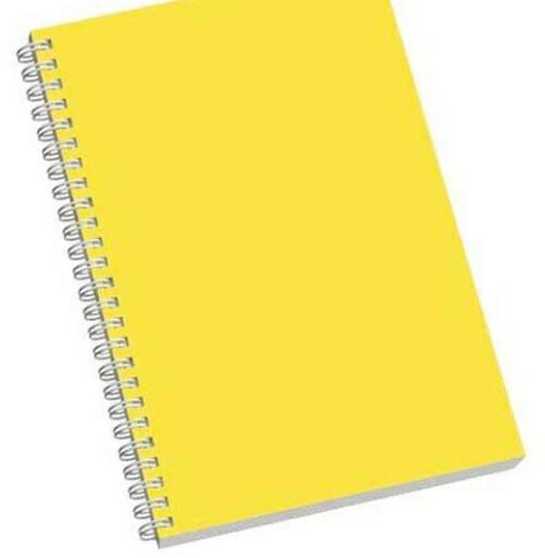 Cuaderno de cuadricula chica, variedad de colores