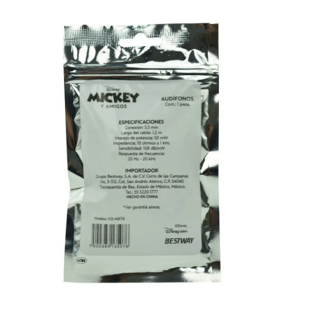 audífonos alámbricos Mickey