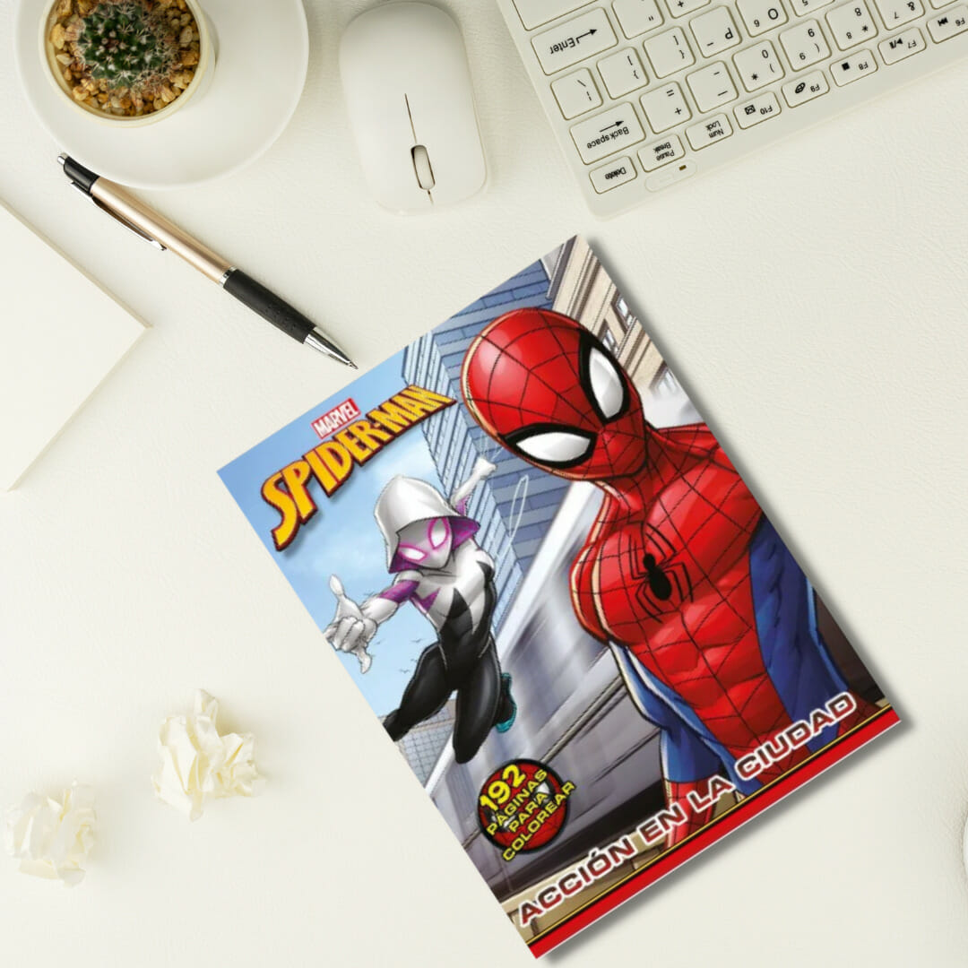 libro pintar spiderman