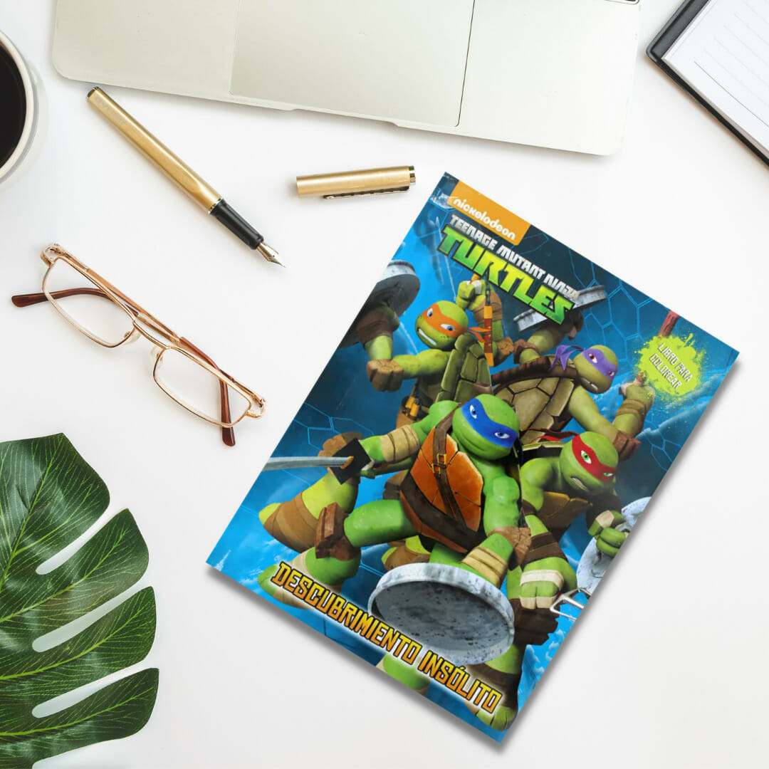 Tortugas Ninja Para Colorear (Paperback)