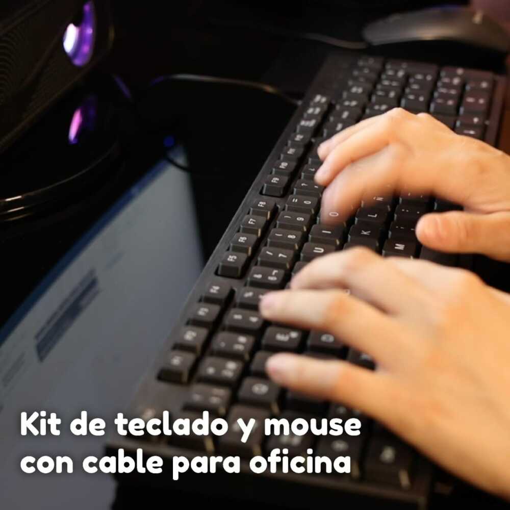 combo de teclado y mouse inalámbrico