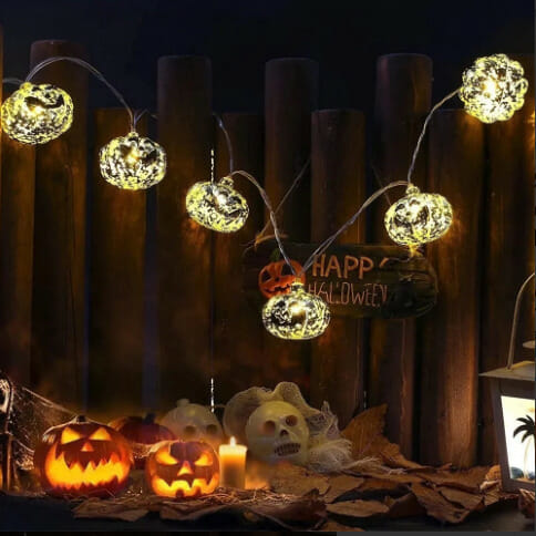luces LED de calabaza de Halloween