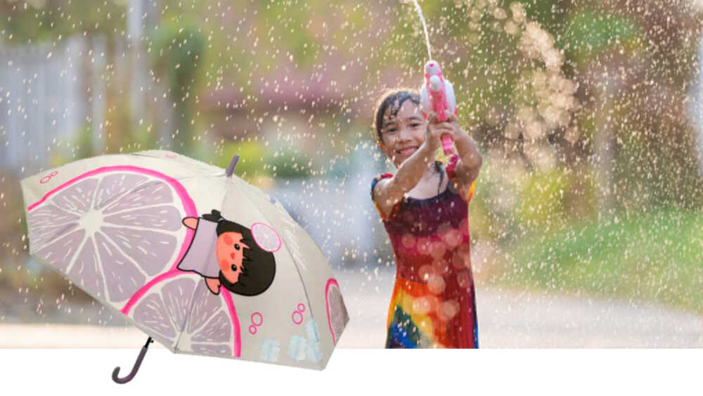 paraguas transparente para niños