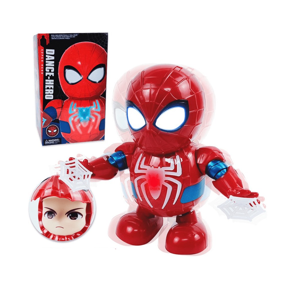 Dance hero spiderman / spiderman bailarín con luz, sonido y telarañas /  924a 