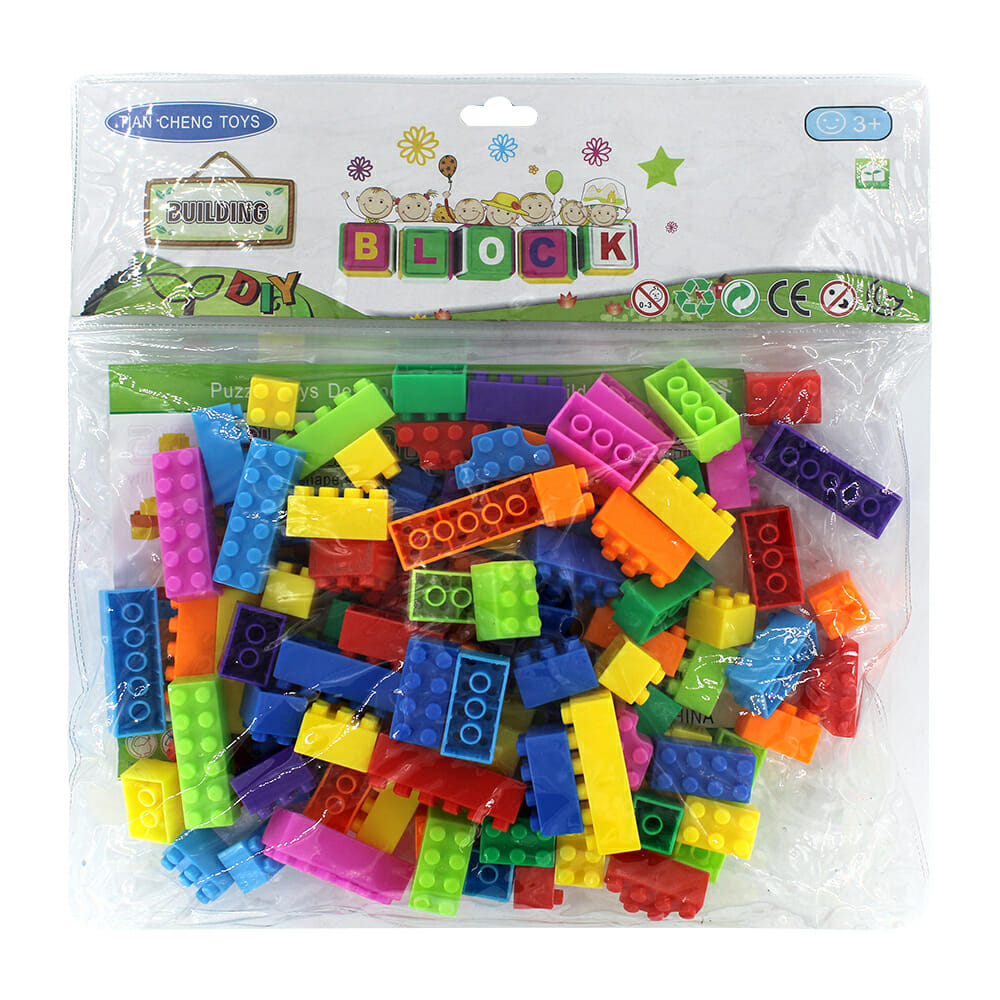 Paquete con juego de bloques de plástico para armar figuras o formas, variedad / building / uq-j001-20 | Joinet.com