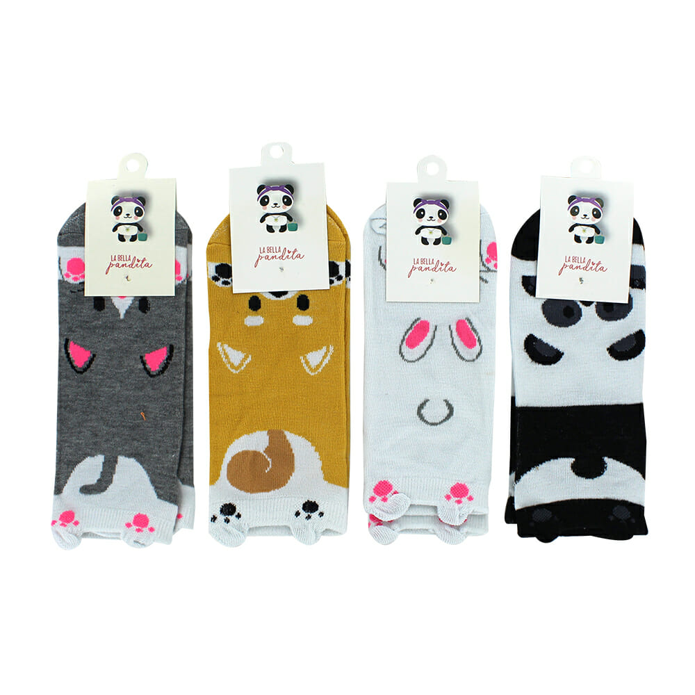 Par de calcetines orejitas, estampado de animales, variedad y colores | Joinet.com