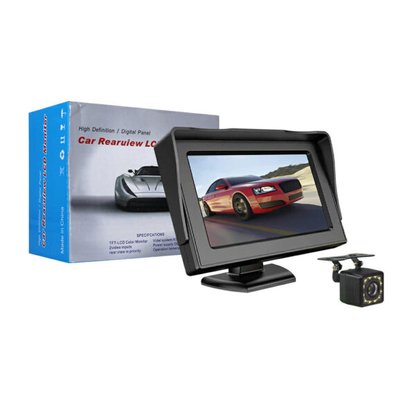 Mini trasera con pantalla lcd de 5 pulgadas para coche automóvil / car rearuiew lcd monitor Joinet.com