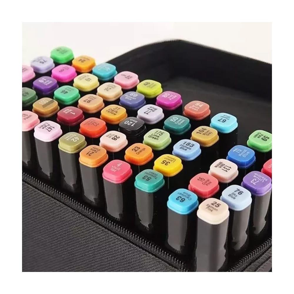 Estuche maleta con 262 marcadores plumones touch young doble punta de  colores / 262 colors